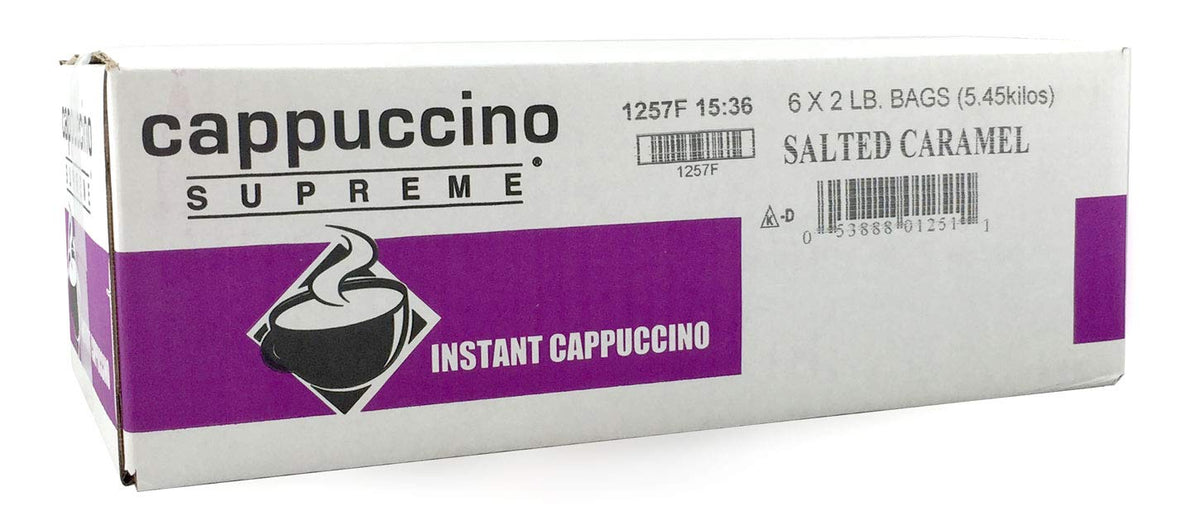Cappuccino Supreme Salted Caramel Instant Cappuccino Mix 6 X 2 Lbs