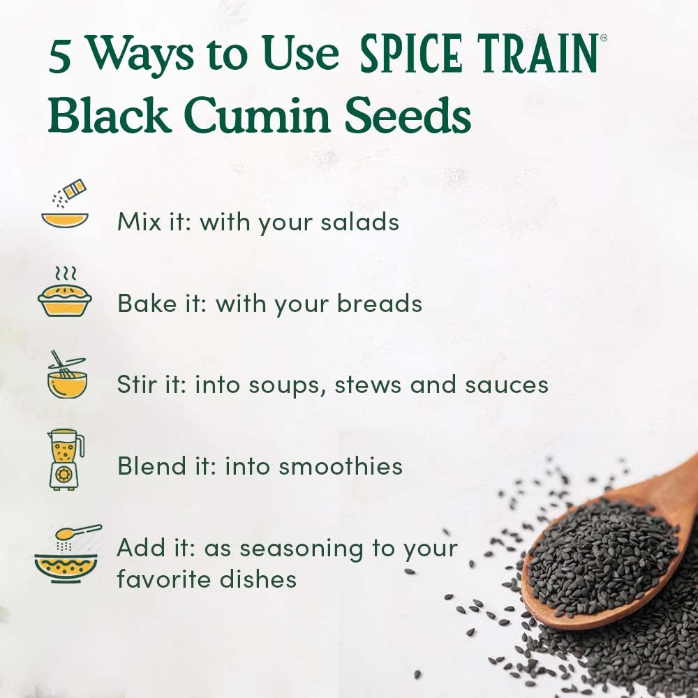 HANDPICK Black Cumin Seed (14oz) Pure Nigella Seeds - No Salt or Preservatives, Non GMO | Indian Black Whole Cumin | Gluten Free