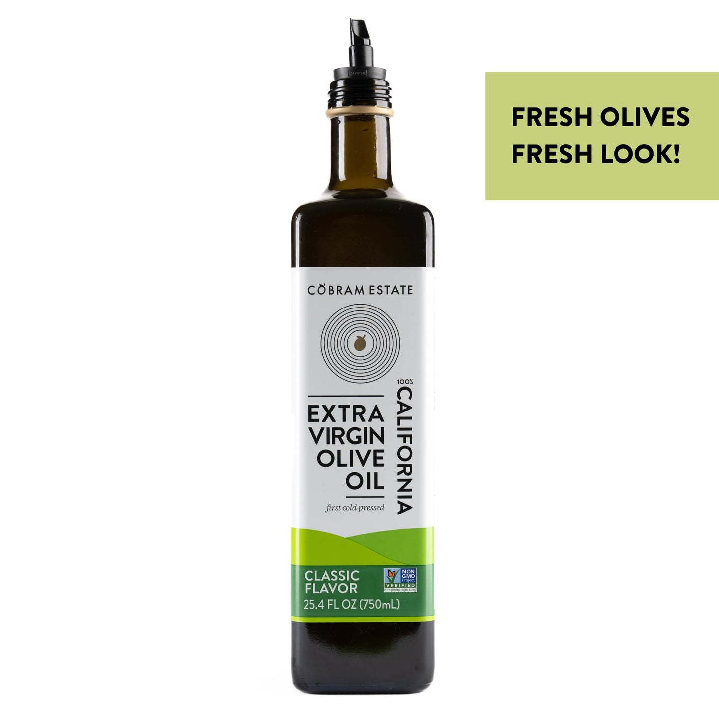 Cobram Estate Extra Virgin Olive Oil, 100% California, First Cold Pressed, 750ml, Non-GMO, Keto Friendly, High in Antioxidants