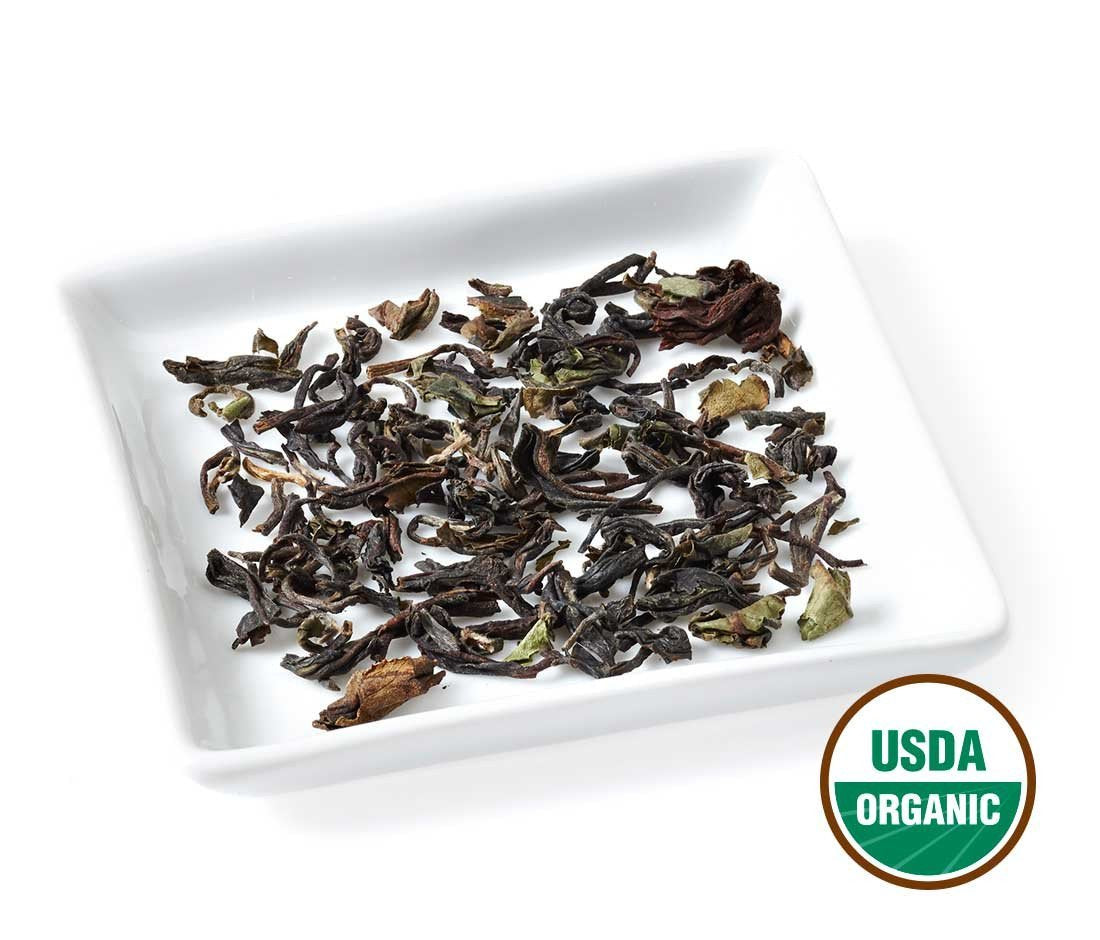 Golden Moon Tea Organic Darjeeling Black Tea Loose Leaf - 1 Pound, Non-GMO, 192 Servings