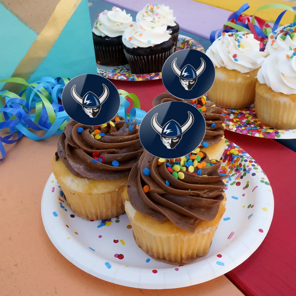 Western Washington University Primary Logo Cupcake Picks Toppers Decoration Set Of 6