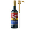 Torani Blueberry Syrup for Drinks  Flavoring for Iced Tea  Lemonade  Sodas  and Cocktails  Glass Bottle with Pump Included  25.4 Fl Oz