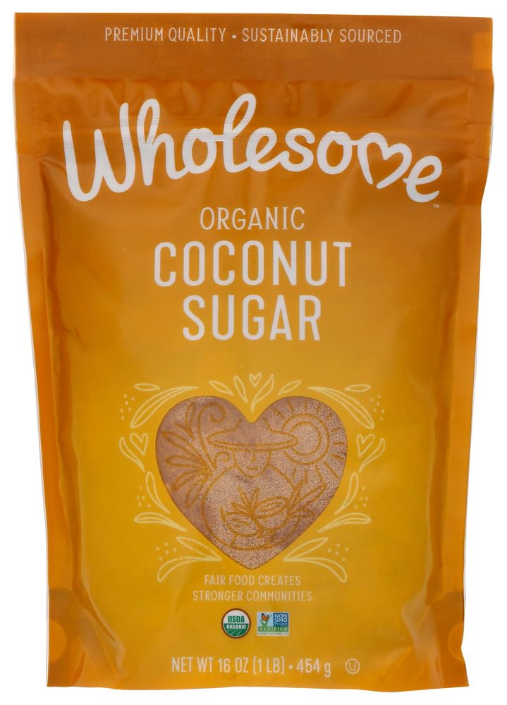 Wholesome Organic Coconut Palm Sugar 16 oz (Pack of 3)
