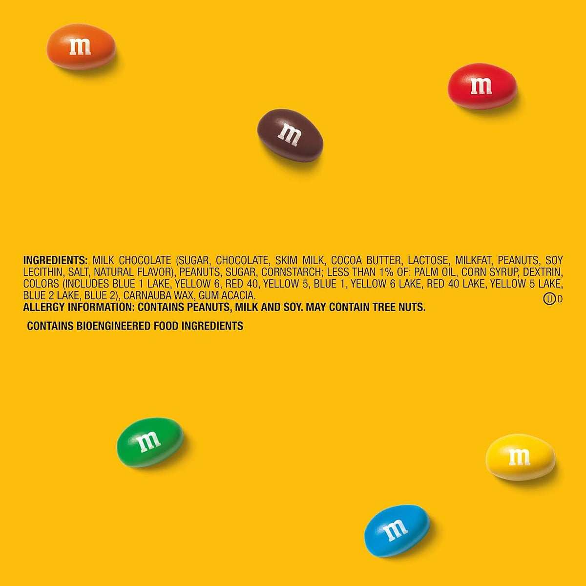 M&M'S M & M'S 55116 Milk Chocolate Candies, Milk Chocolate And Peanuts, 38 Oz Bag