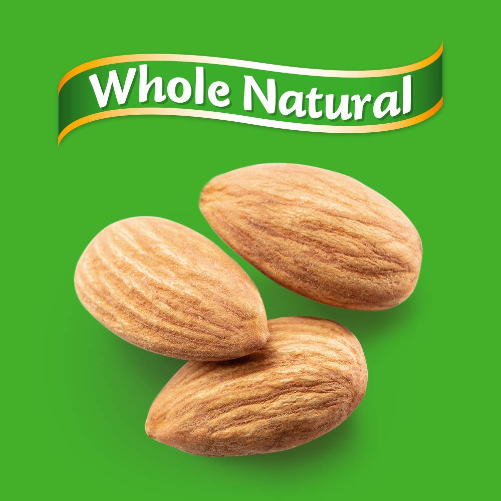 Blue Diamond Almonds, Whole Natural Flavored Snack Nuts, Single Serve Bags (1.5 Oz. Tubes, Pack Of 12)