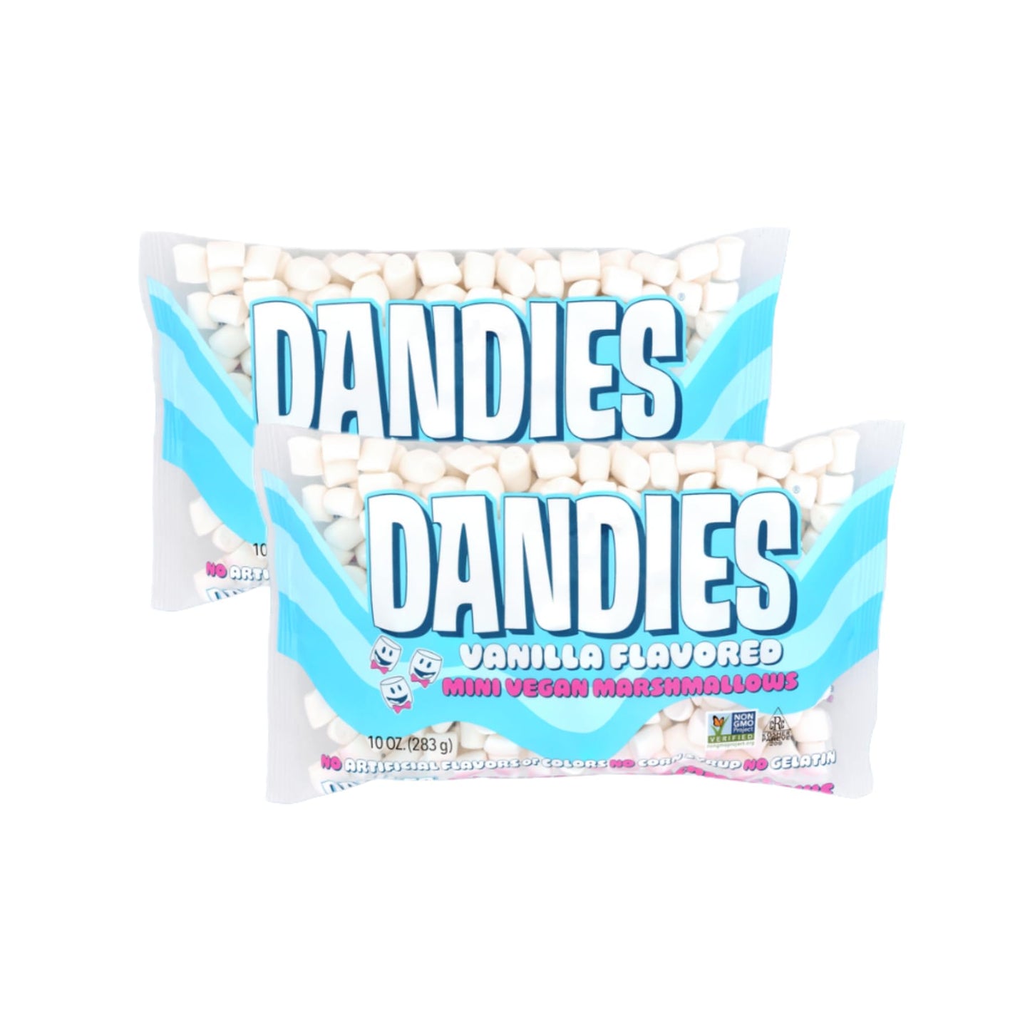 Dandies Mini Vegan Marshmallows  No Artificial Flavorings  Food Dyes  Corn Syrup  Or Gelatin  Perfect For Roasting  Smores  Or Snacking (2 Pack)