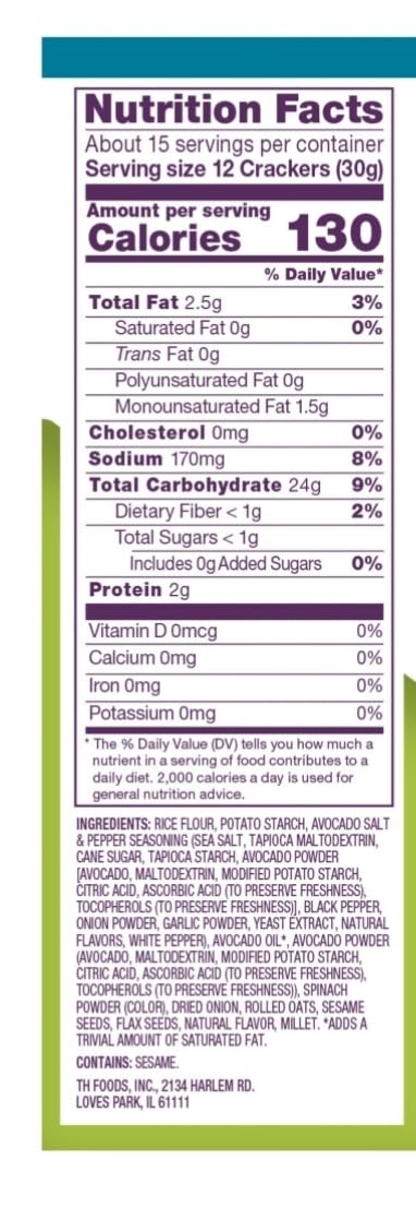 Avocado Toast Flavored Crackers with Salt & Pepper, 16 oz - Bold Crunchy Snack - Custom Bundled box