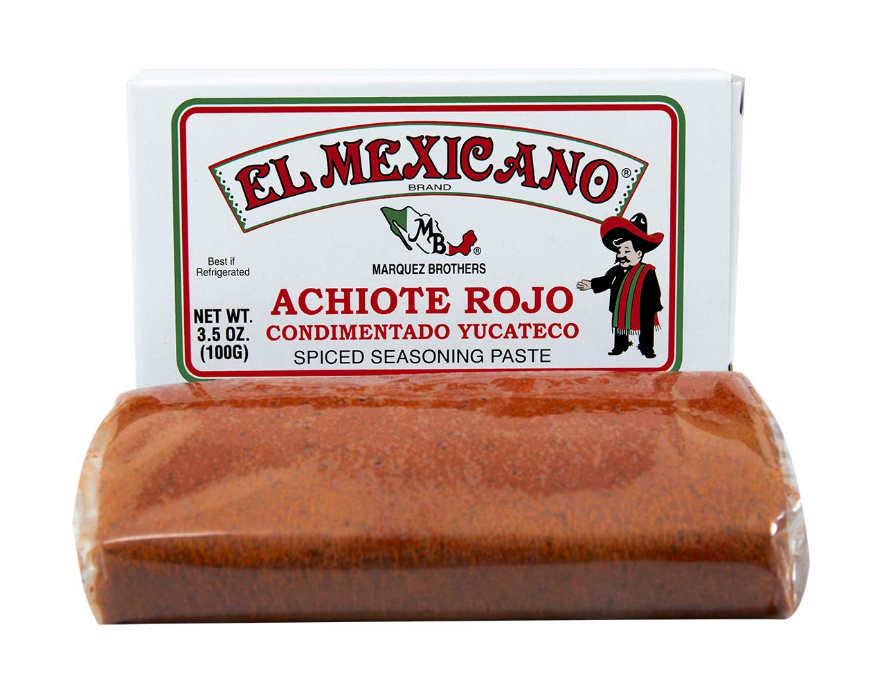 El Mexicano Achiote Paste (Red, 3.5 Oz 12 Pack)