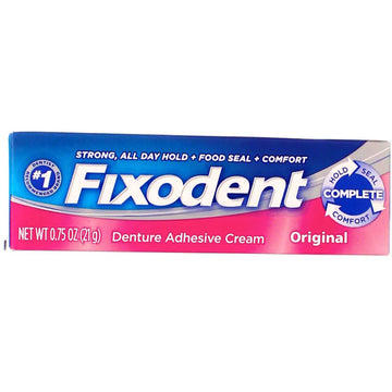 Fixodent Denture Adhesive Cream Original 0.75 Oz (Pack Of 8)