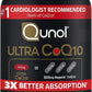 Qunol Ultra CoQ10 100mg Softgels- 3X Better Absorption Coenzyme Q10 Supplements - Antioxidant Supplement for Vascular and Heart Health & Energy Production - 5 Month Supply - 150 Count