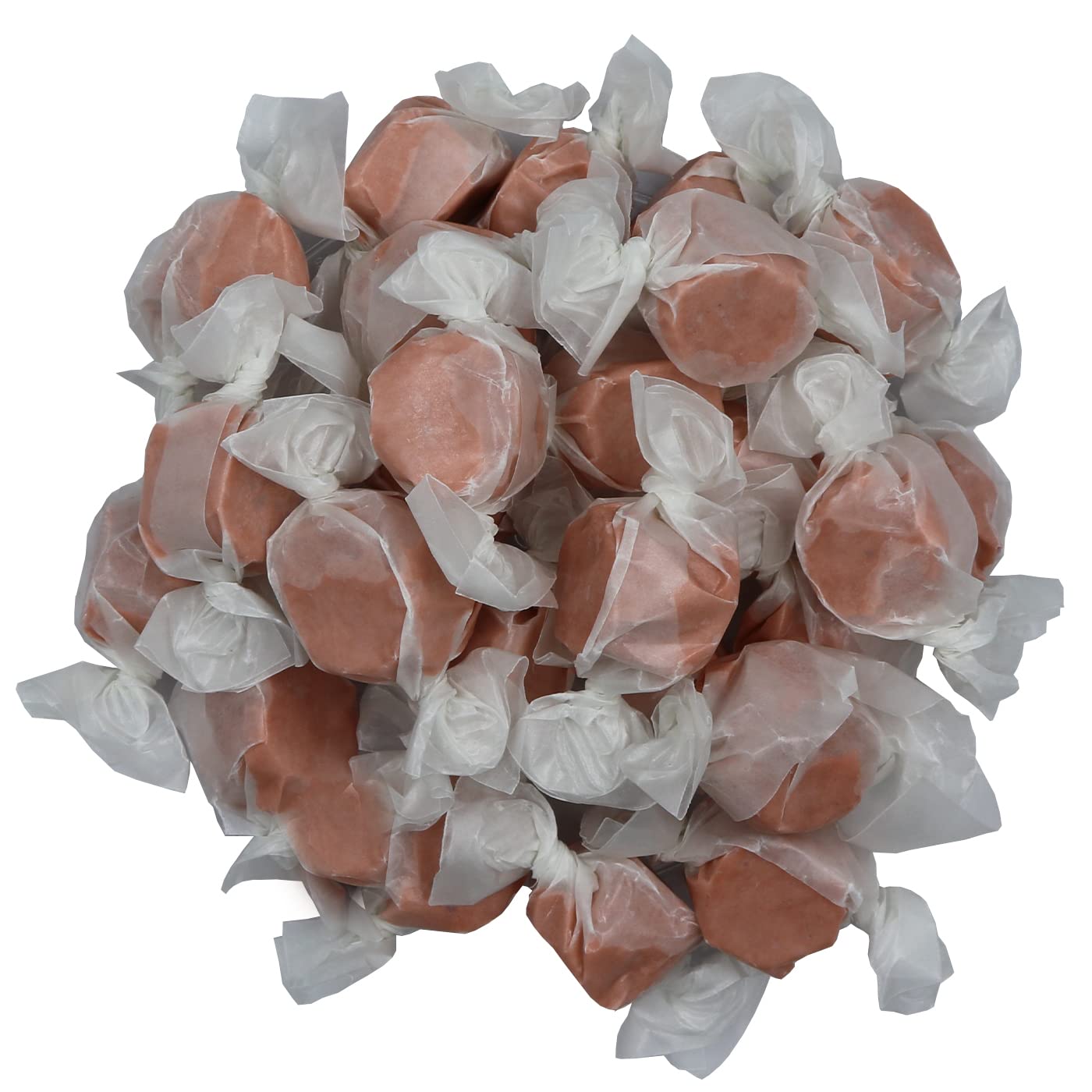 Gourmet Soft and chewy Salt Water Taffy Candies - Individually Wrapped - Bulk bags (Caramel, 5 Pound (Pack of 1))