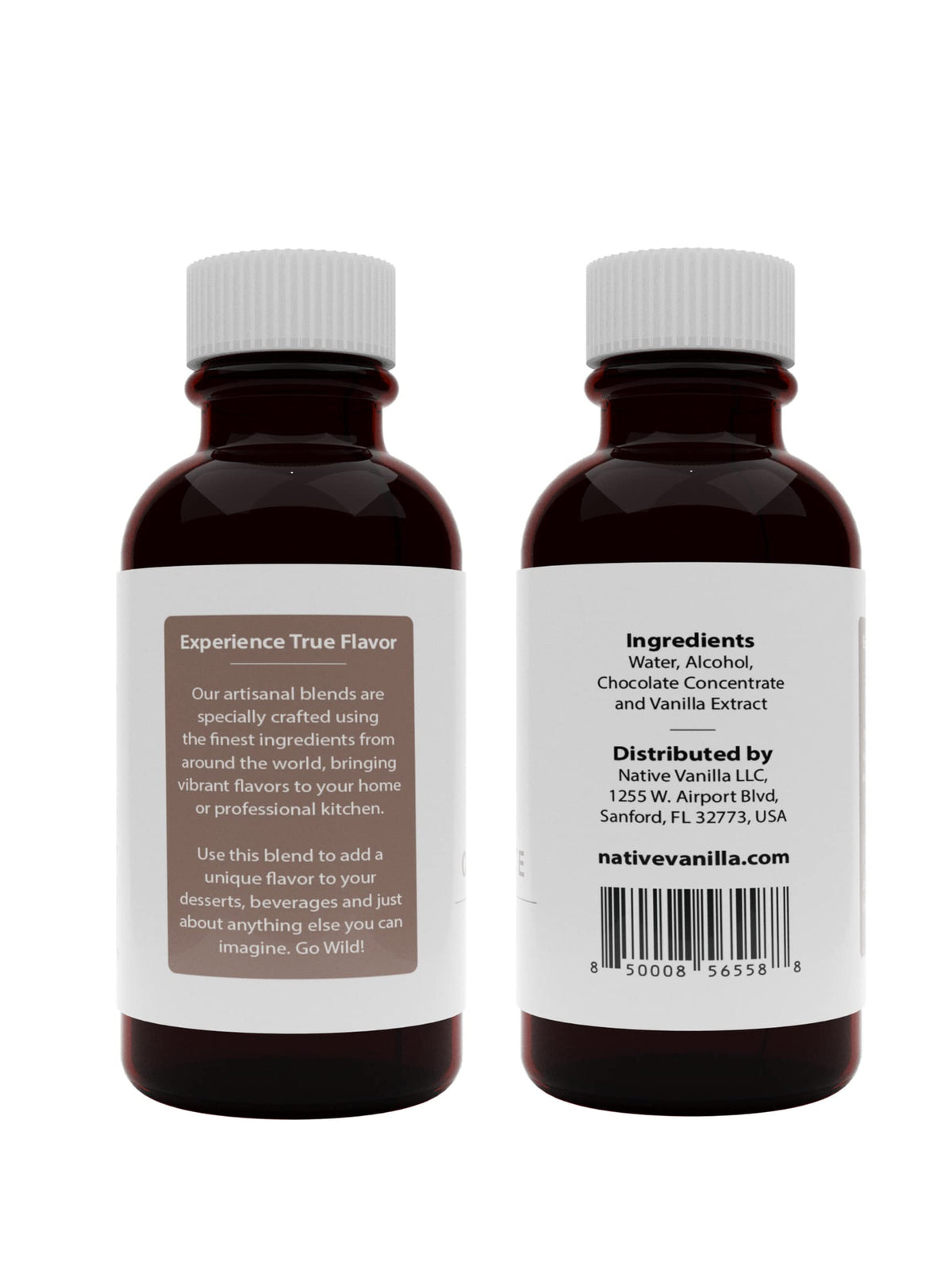 Native Vanilla Pure Chocolate Extract - 4 Fl Oz - Perfect for Cooking and Baking - Model PECHC4