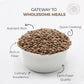 Pride Of India - Indian Whole Brown Crimson Masur Lentils - Protein & Fiber Rich Masoor Whole, 3.0 Pound Jar