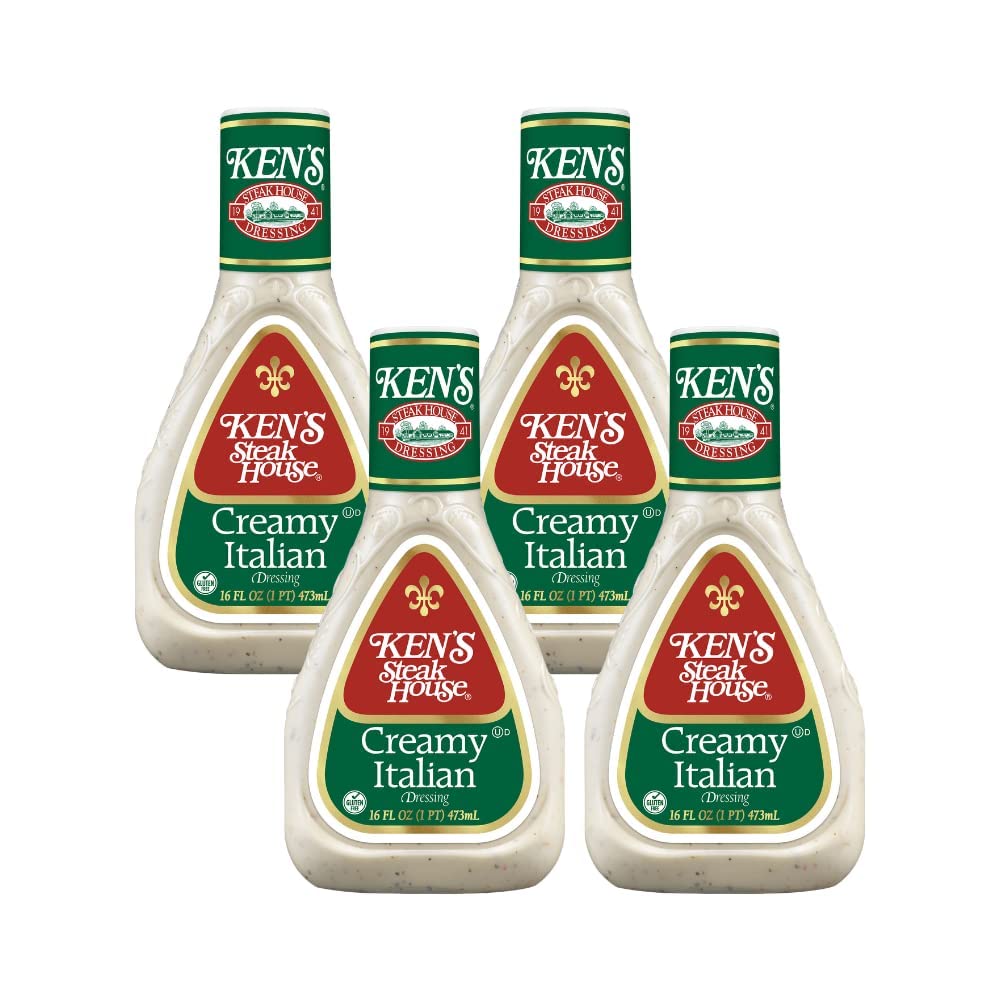 Ken'S Steak House Creamy Italian Dressing,16 Fl Oz (Pack Of 4)