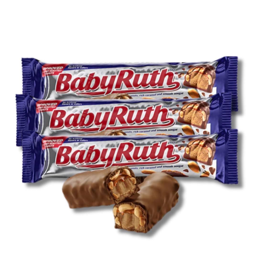 Classic Full Size Candy & Candy Bars - Gift Packs Of 3 By Lyzas Sweets &   (Baby Ruth)