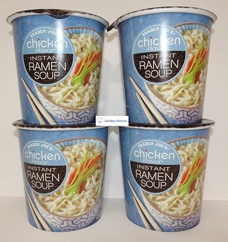 Trader Joe's Chicken Flavor Instant Ramen Soup, 1.5oz (Four Cups)