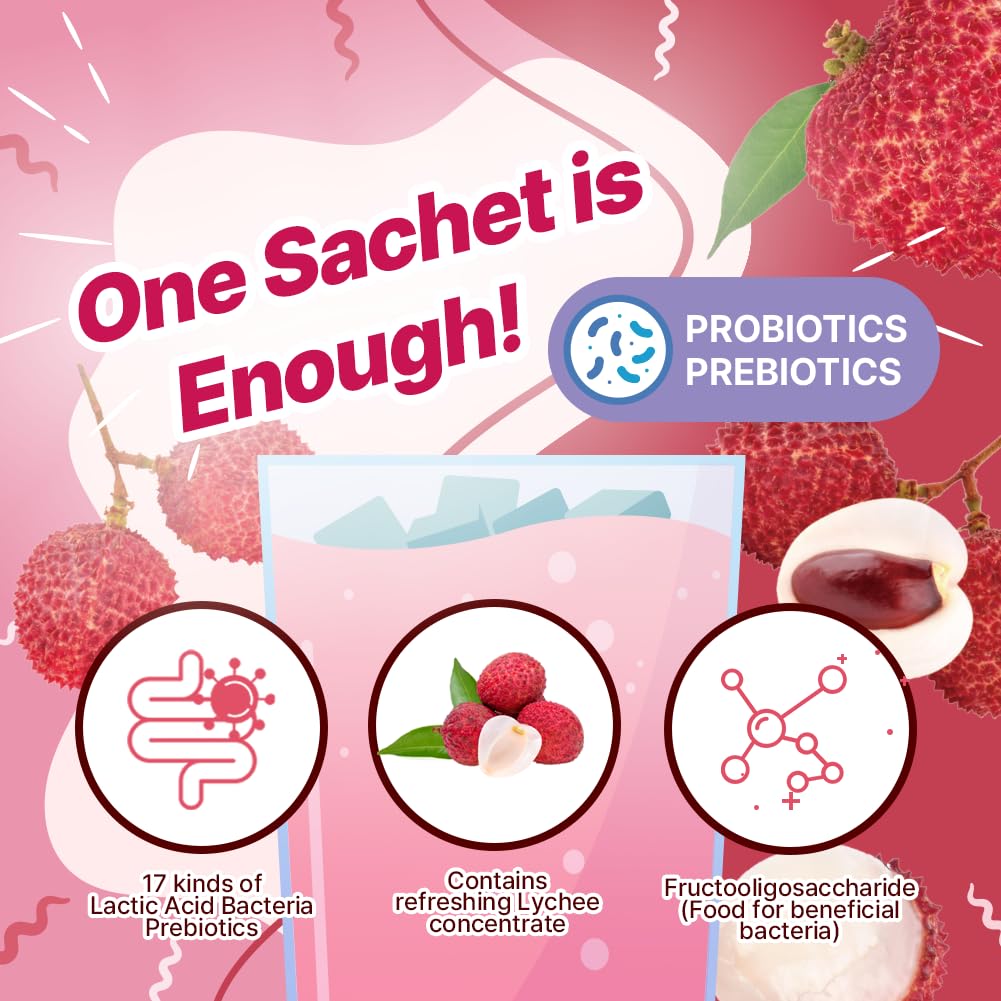 Kayfood-Kombucha-Lychee-Garden-Daily Zero Sugar, Diet, Gut Healthy Sparkling Beverage, Fermented Korean Drinks For Iced Tea Hot