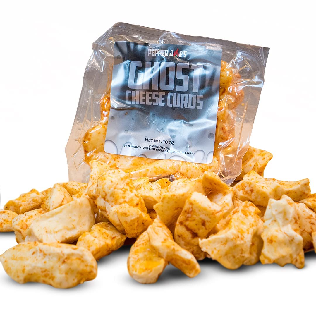 Pepper Joes Ghost Pepper Cheese Curds - World-Famous Wisconsin Cheese Curds with Spicy Kick - Hot Ghost Chile Pepper Cheese Curd
