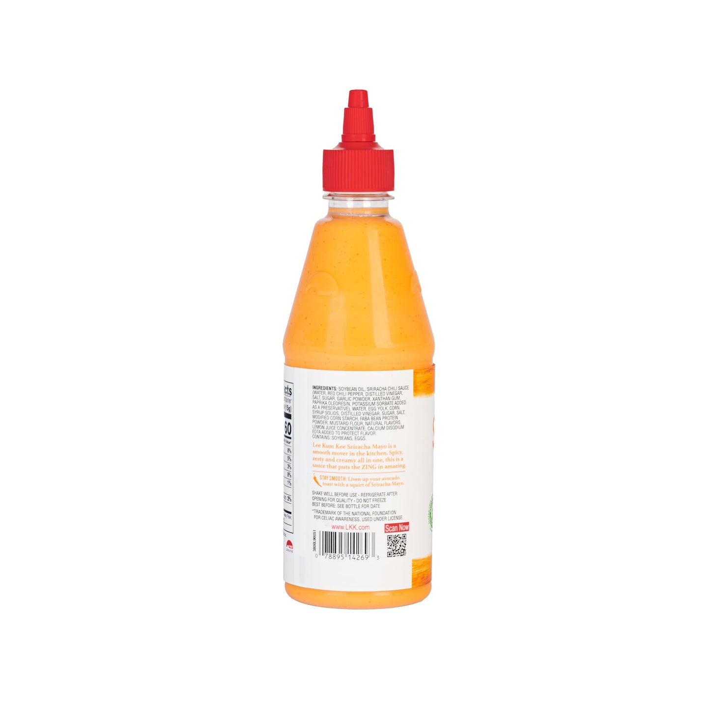 Lee Kum Kee Sriracha Mayo (15 Oz - 3 Pack), Cage-Free Eggs, Gluten Free, Creamy Spicy Mayonnaise Sauce For Sandwiches, Burgers,