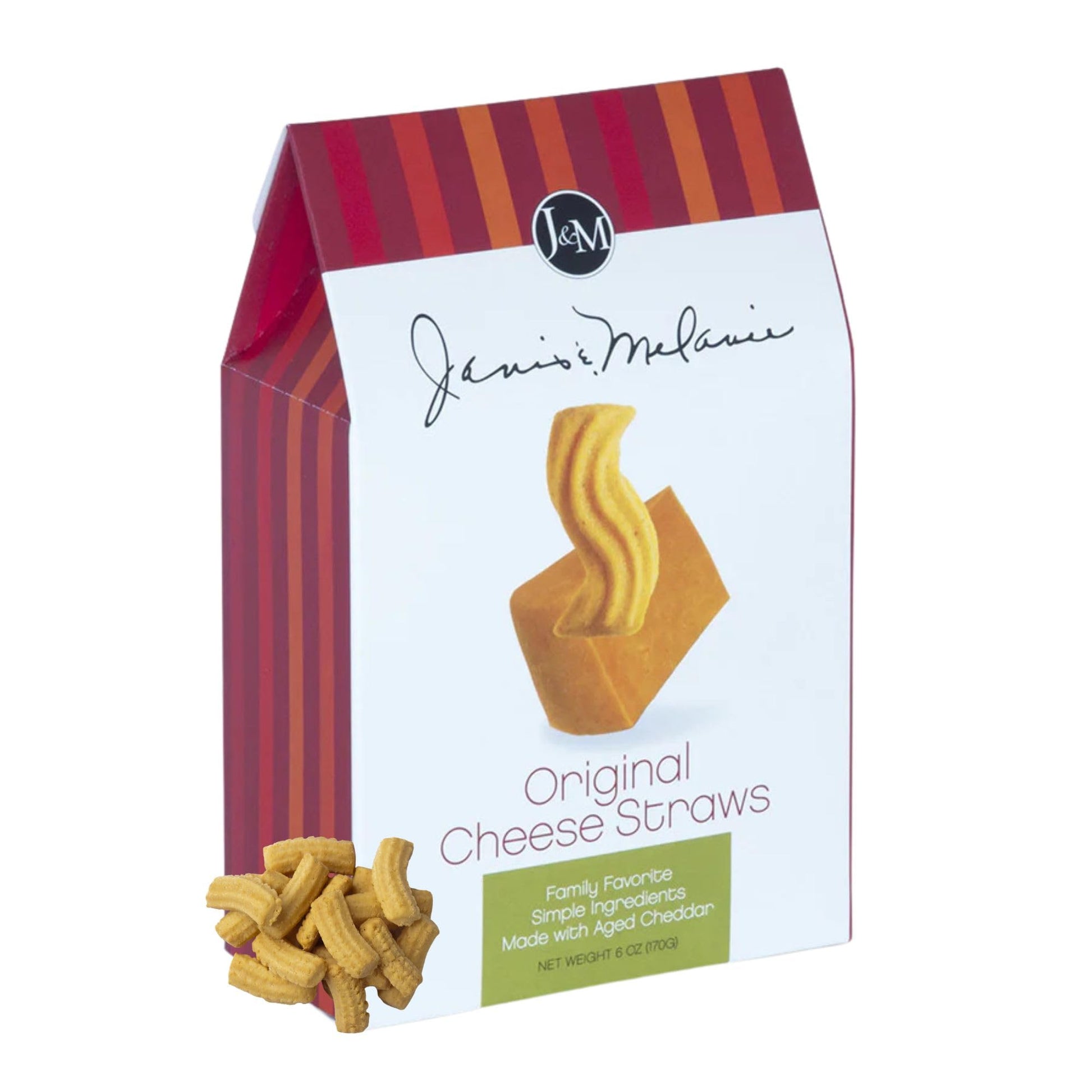 J&M Foods Oriflavor Blendal Cheese Straws  Family Favorite Snacks  Made With Aged Cheddar  Simple Ingredients  Perfect For Parties  Sharing  & Quick Bites  6 Oz  Pack Of 1