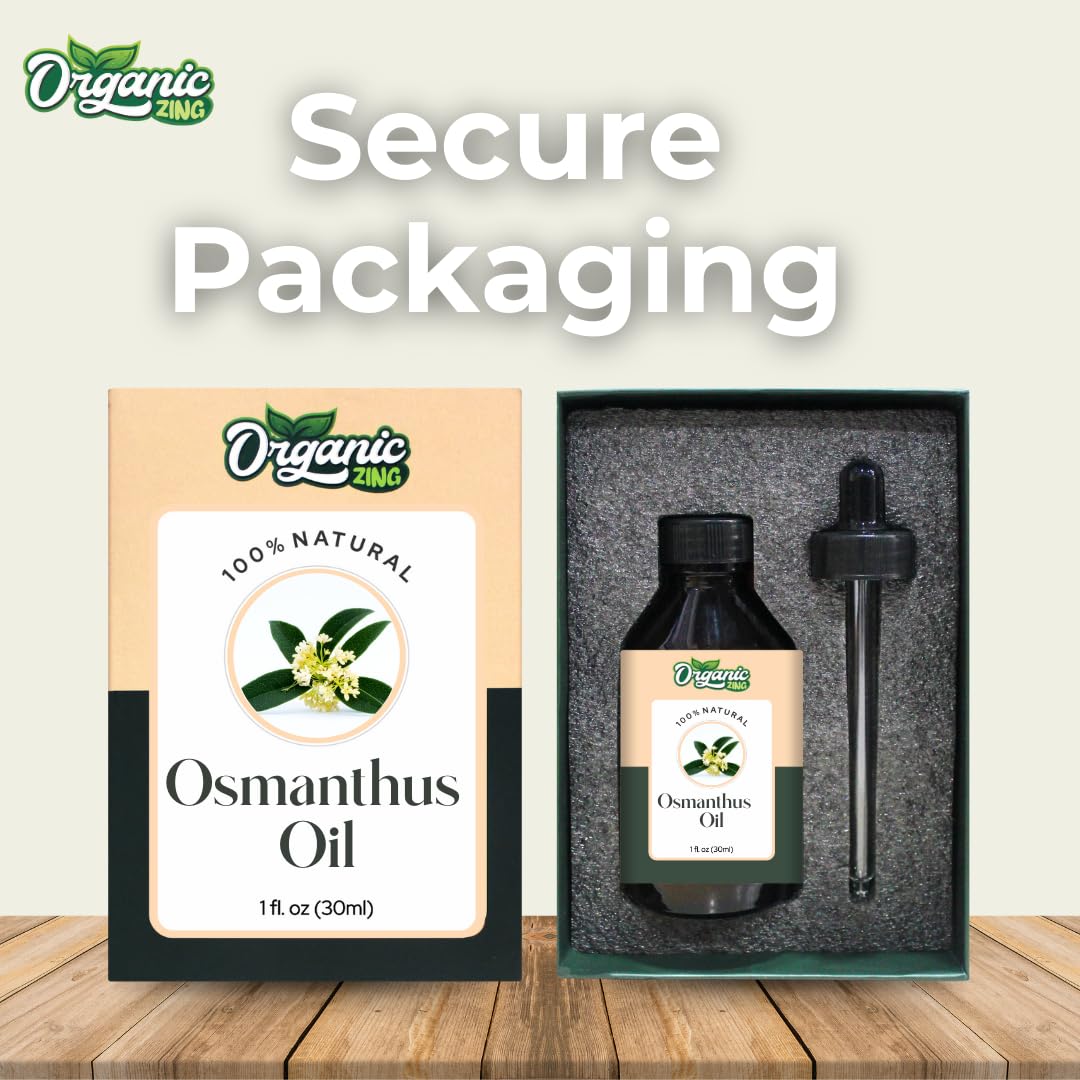 Organic Zing Osmanthus Essential Oil - Pure Steam Distilled for Aroma & Skincare - 30ml/1.01fl oz