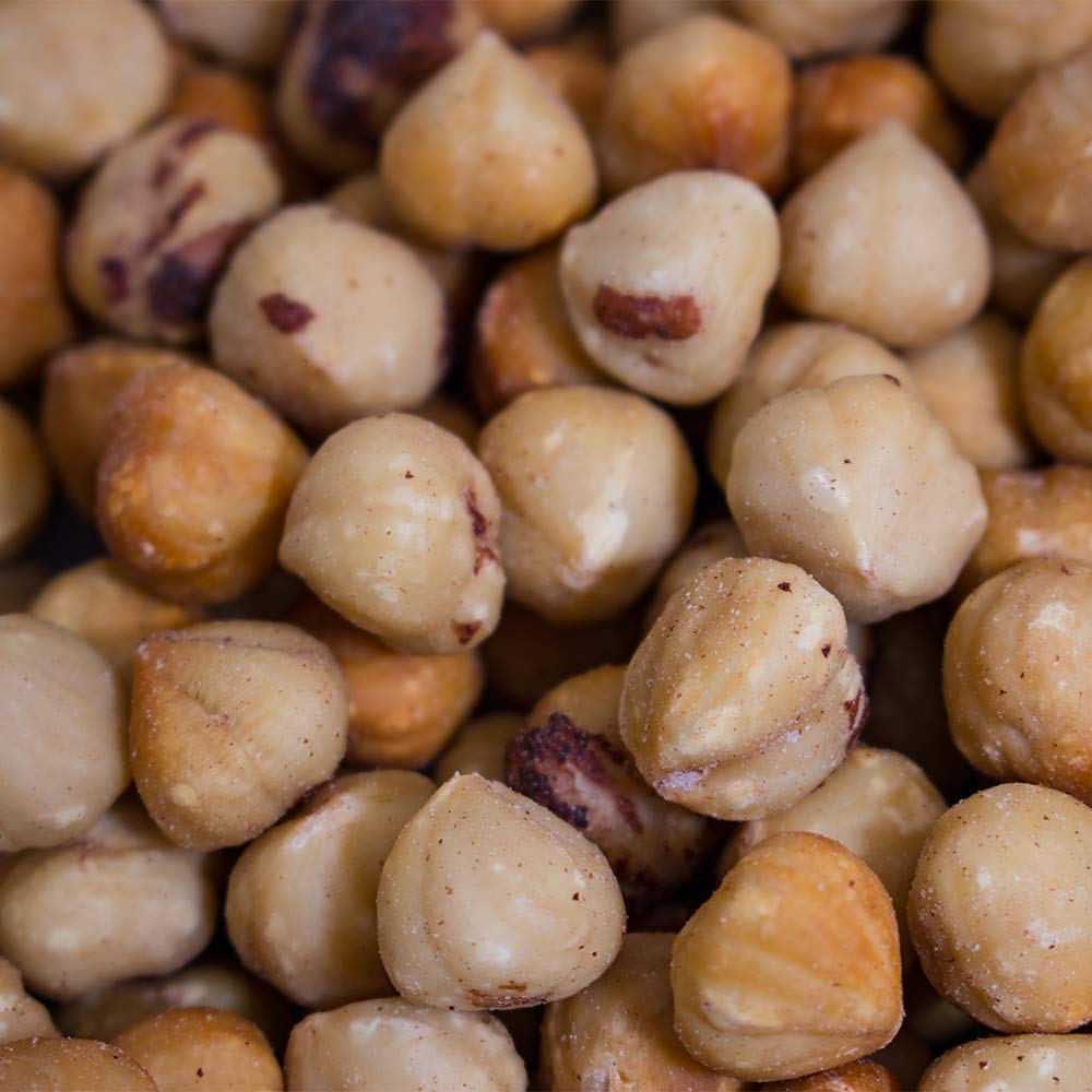 2 Lb | Holmquist Hazelnuts Dry Roasted Hazelnuts | Sea Salt | Skins Mostly Removed | Heart Healthy | Non-Gmo, Gluten Free, Koshe