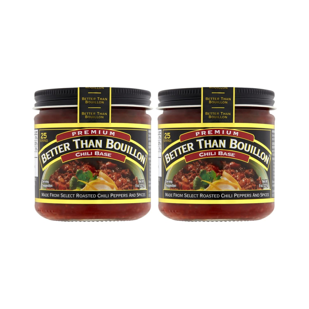Better Than Bouillon Chili Base, Blendable Flavor, 8-Ounce Jar, Pack of 2