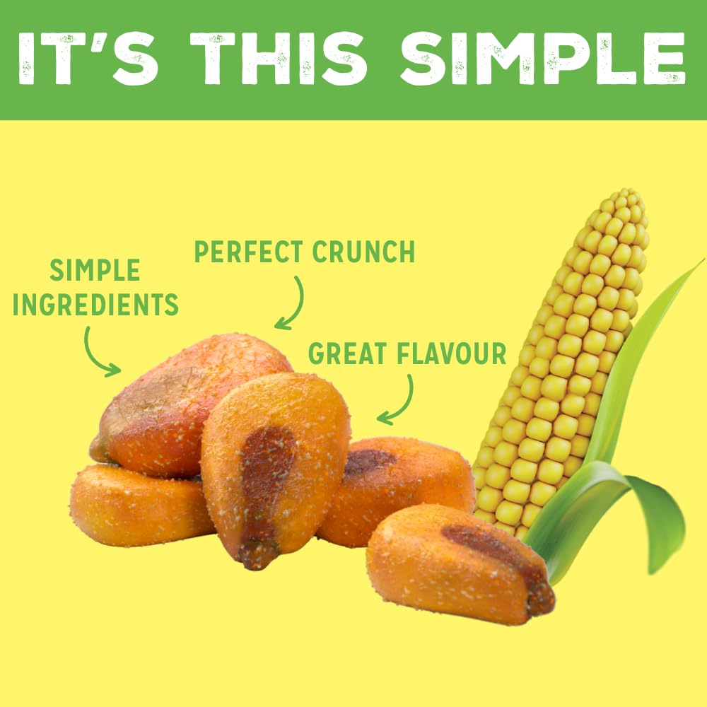 Love Corn Crunchy Corn Snacks, Sour Cream & Onion, 0.7oz Pack of 20, Gluten Free, Kosher, Non-GMO