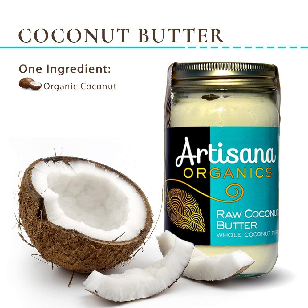 Artisana Organics Non Gmo Raw Coconut Butter, 10 Snack Pouches