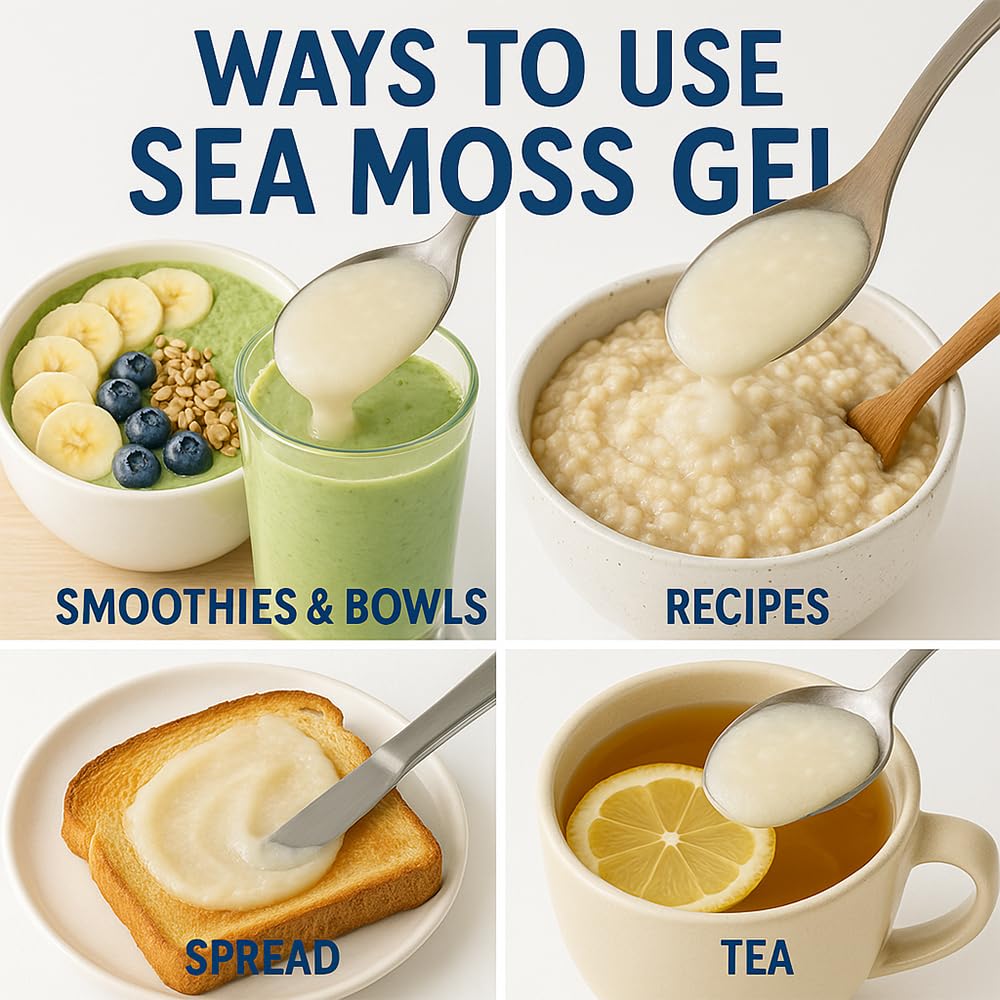 Healistix Raw Sea Moss Gel [16 Oz] - Exquisitely Crafted from Irish Seamoss Wildcrafted in The Pristine Waters of St Lucia, A Na