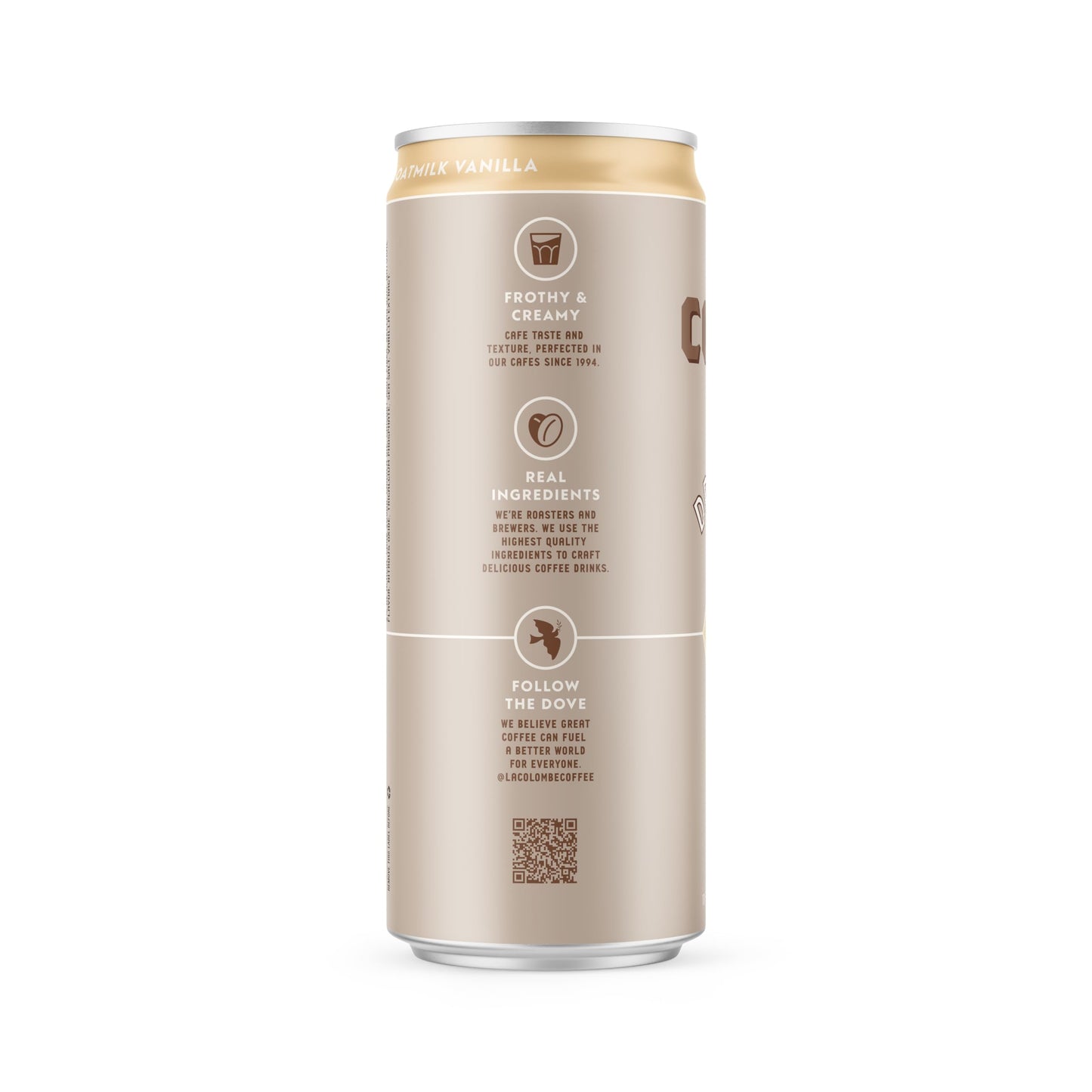 La Colombe Vanilla Draft Latte with Oatmilk, 11 Fl Oz - Single Can