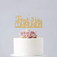 OASISGUEST First Communion Cake Topper, Gold Glitter, 2.76 x 0.04, Baptism Decoration for Kids, Baby Shower, First Birthday
