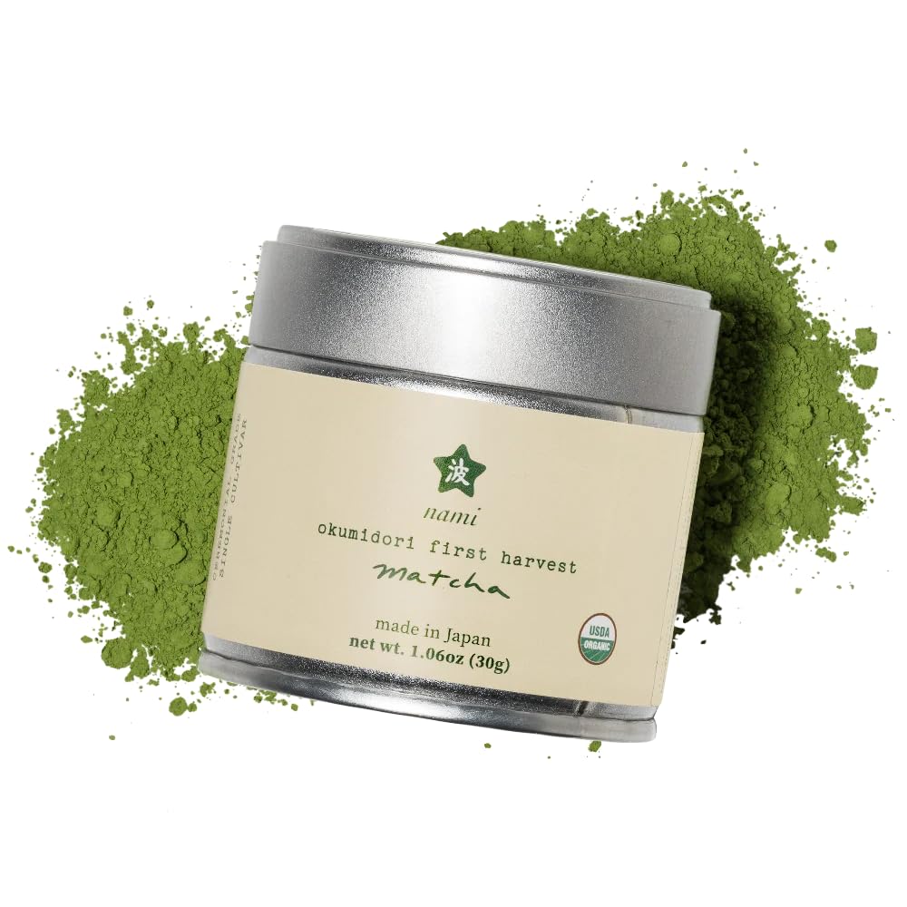Nami Okumidori First Harvest Matcha - 30g | USDA Organic  Smooth & Vibrant Green Tea Powder | Antioxidant-Rich  L-Theanine for Calm Energy