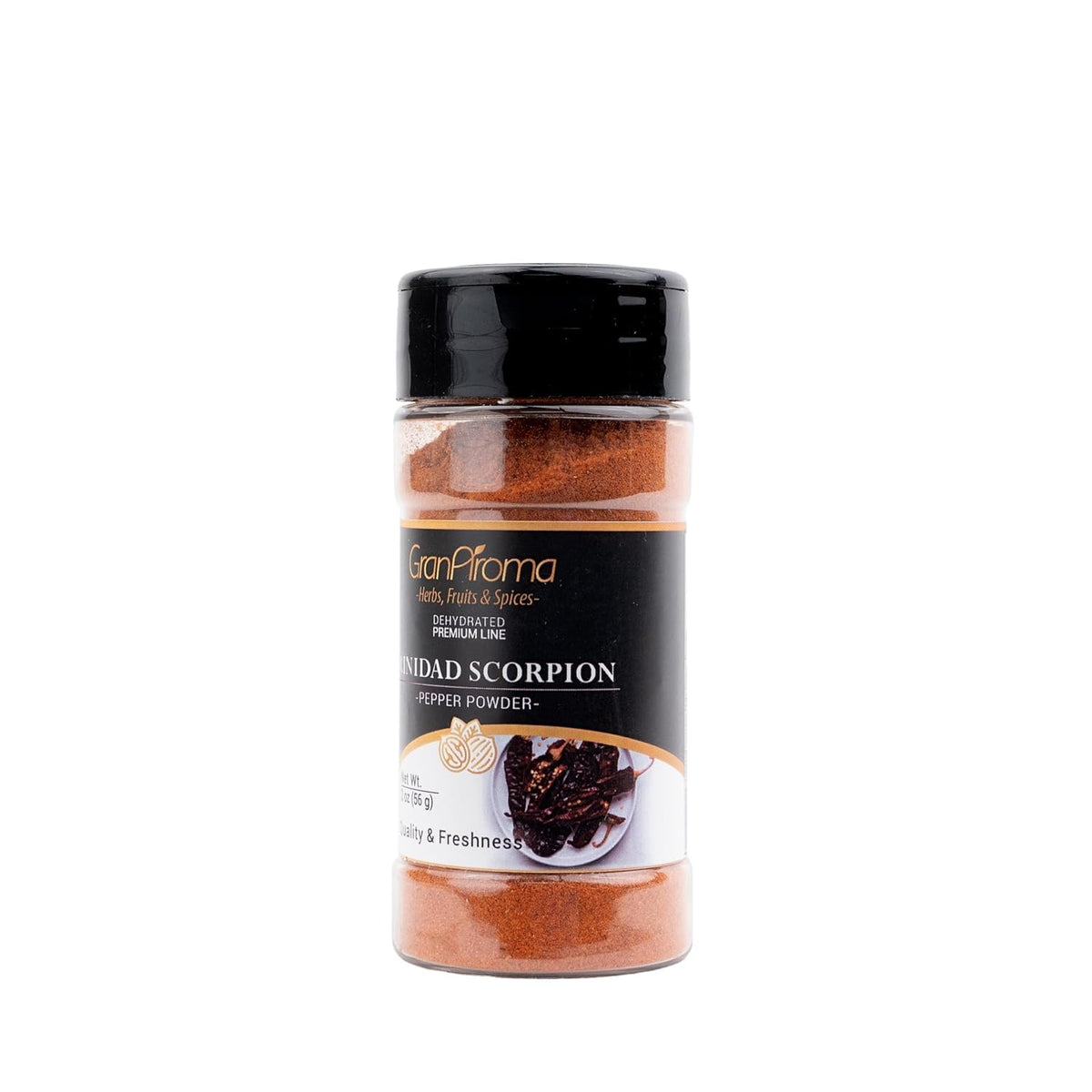 Granaroma Trinidad Scorpion Powder, Extremely Hot, Ground Chile Powder, Salsas & Soups (2 Ounce)