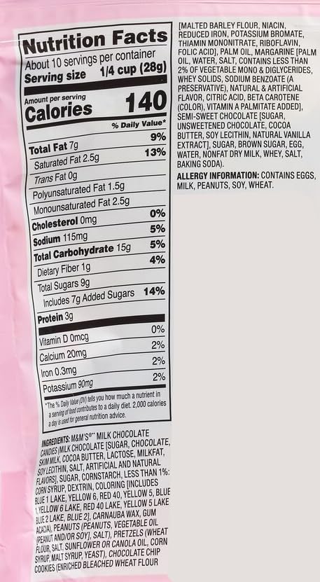 Generic Sweet & Salty Trail Mix, Milk Chocolate, Peanuts, Pretzels, Mini Cookies, 10oz Bag