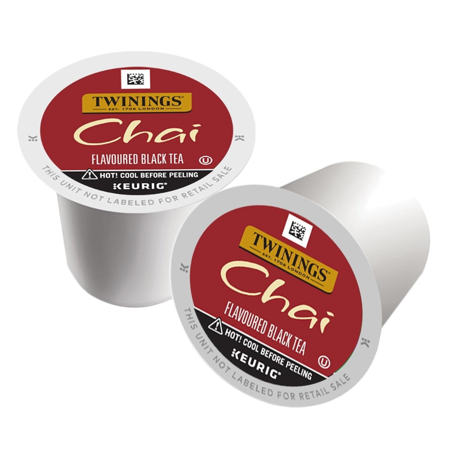 Twinings Chai Black Tea K-Cup Pods, Naturally Sweet & Savory, 24 Count (Pack of 2), Caffeinated, 0.12 Ounce Each