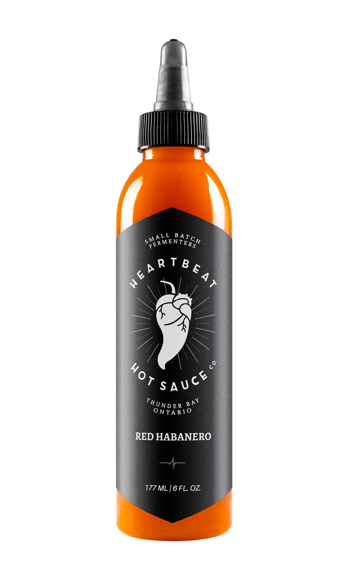 Heartbeat Hot Sauce Co. Red Habanero Sauce, 6 Fl Oz, Model 0627843866251