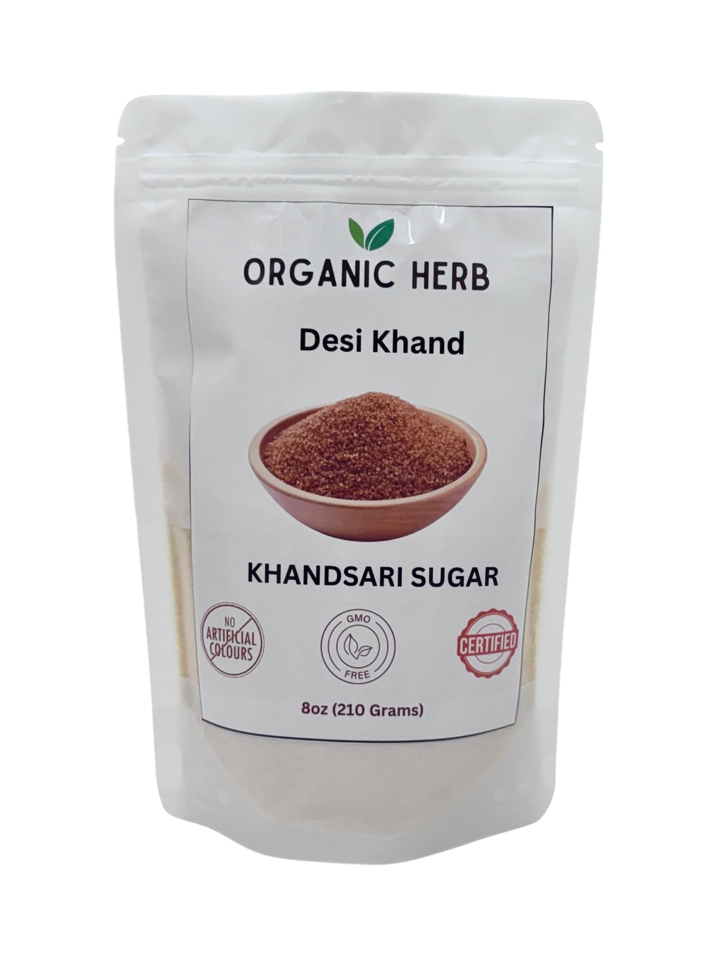 Generic Organic Herb Desi Khand Brown Sugar, Premium Quality, 8 oz Pack