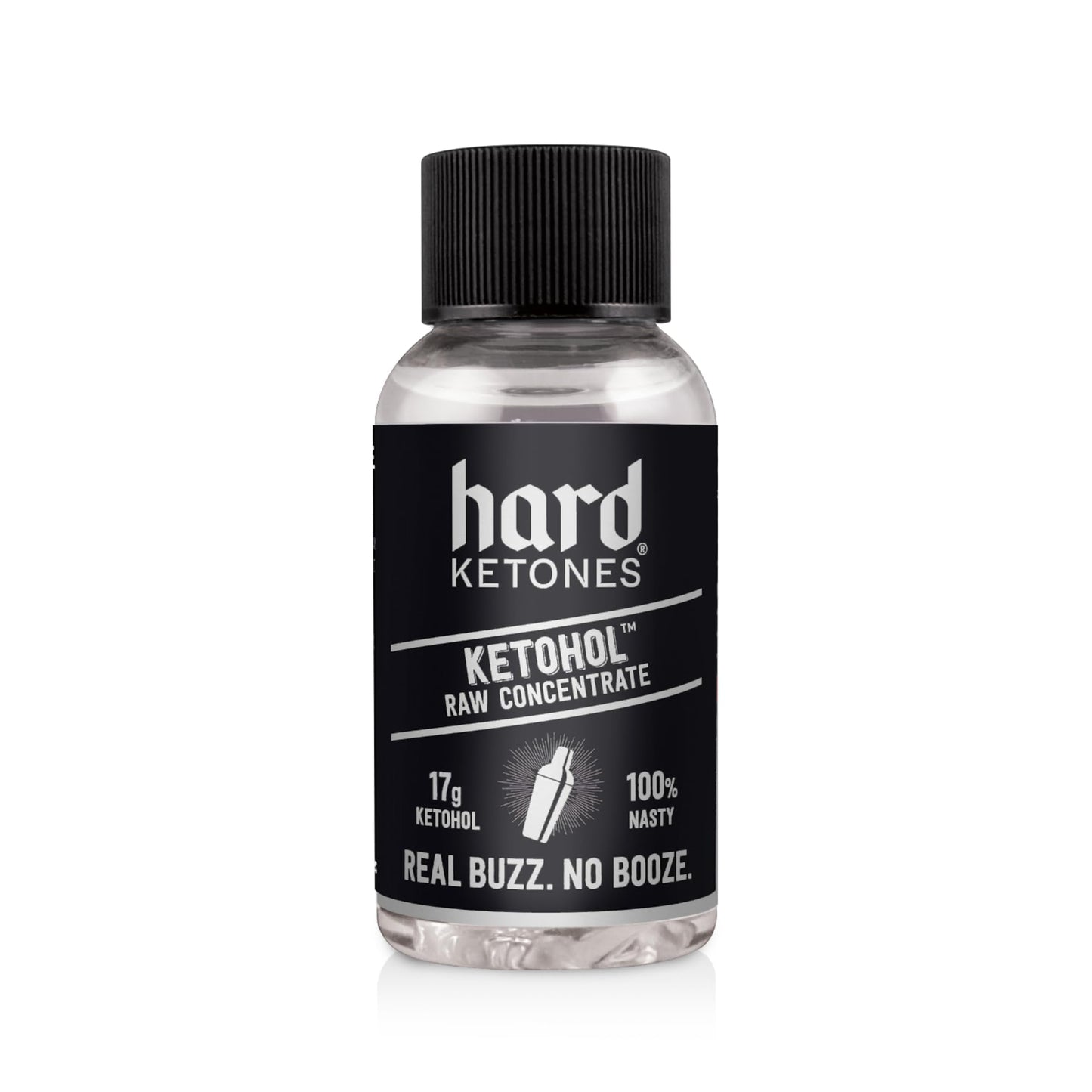 Hard Ketones Raw Ketohol Concentrate | fermented-style flavor Alternative with 17.25g (33%) Ketohol | 12 Pack  2 Oz Bottles