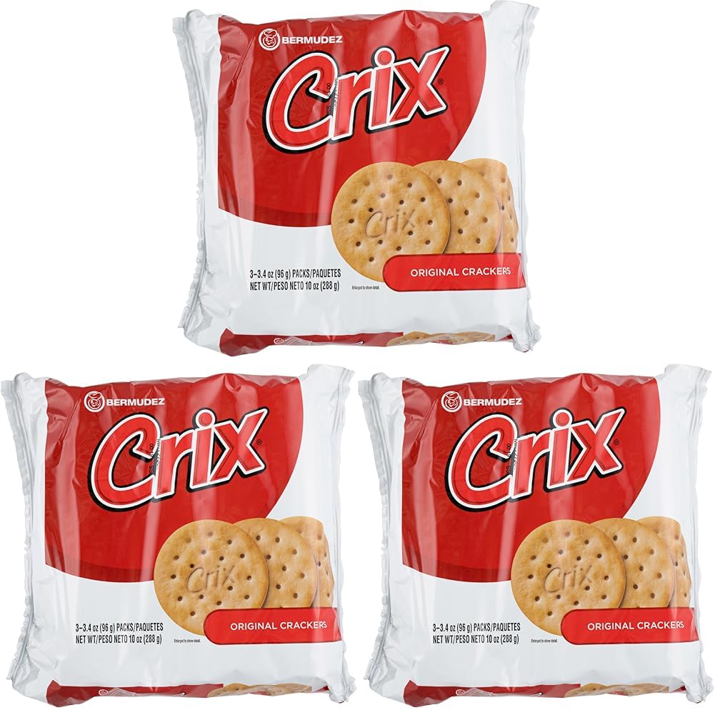 Crix Original Crackers 3 Individually Wrapped Rolls 10 oz (Pack of 3)