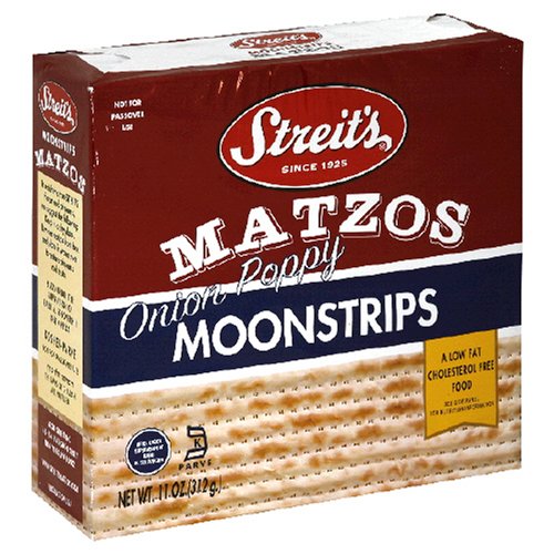 Streits Matzo, Moonstrip, 11-Ounce Box (Pack of 8)