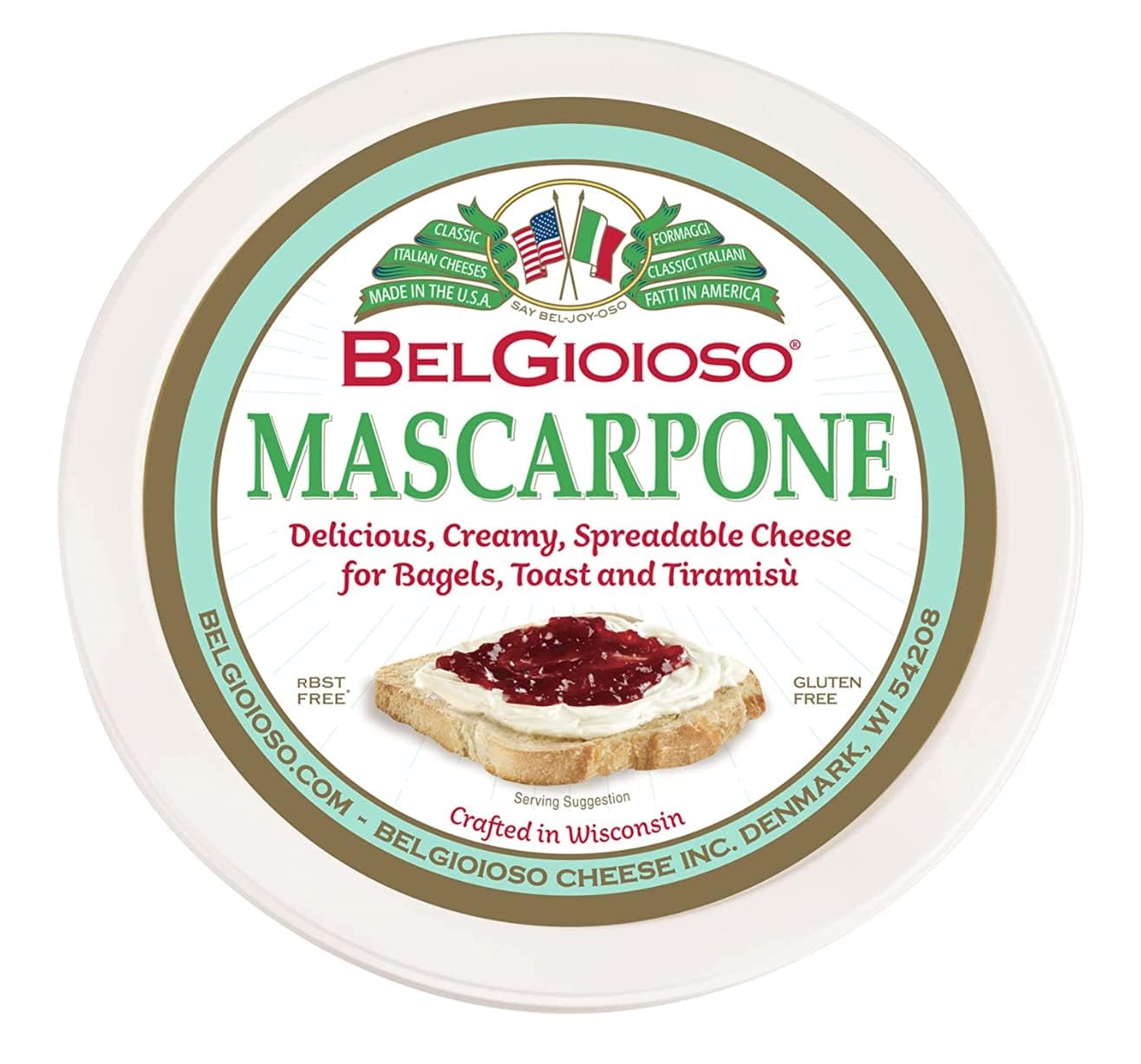 Mascarpone, Belgioso 16 Oz. Pack of 2