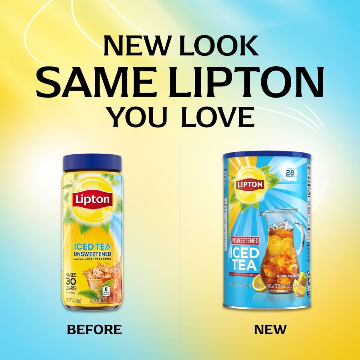 Lipton Unsweetened Iced Tea Mix, 3 Oz, Model 84131542