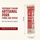 Foustmans Salami Pork Fennel and Pepper Artisanal, Nitrate-Free, Naturally Cured, Gluten-Free, Dairy-Free, Pack of 6, 8 Oz Each