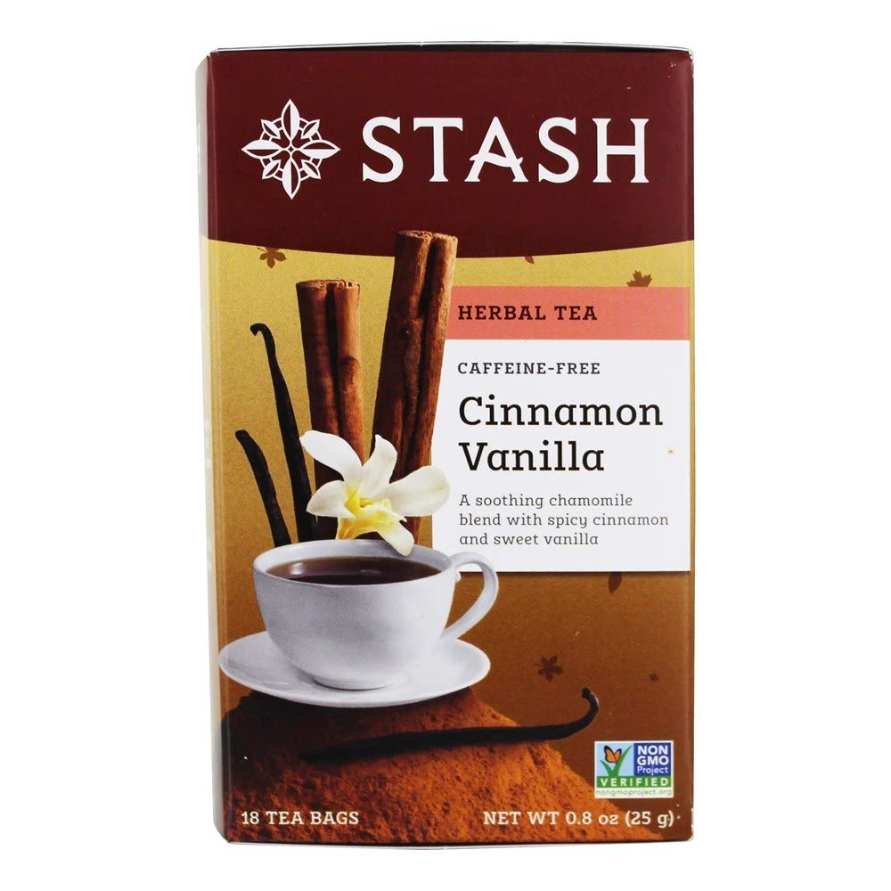 Stash Tea Premium Herbal Tea, Cinnamon Vanilla, 18 Count, Caffeine Free, Model 8481