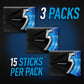 5 GUM Peppermint Cobalt Sugar Free Chewing Gum Bulk, 15 Ct (3 Pack)