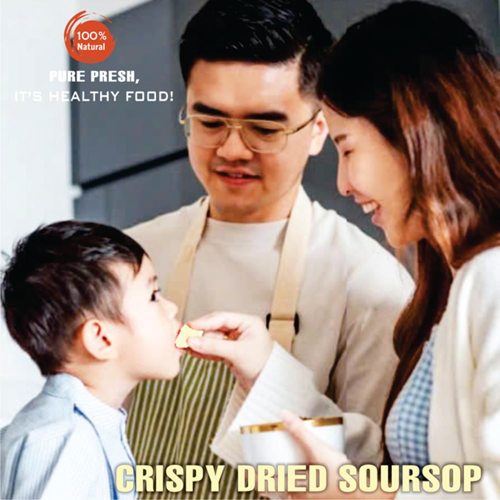 Crispy Dried Soursop 2.47Oz (70G) Vietfarmfood: Freeze-Dried, No Sugar Added, Naturally Sweet, Rich In Natural Nutrients, Making It A Great Snack Option, Suitable For Snacking Or As A Gift