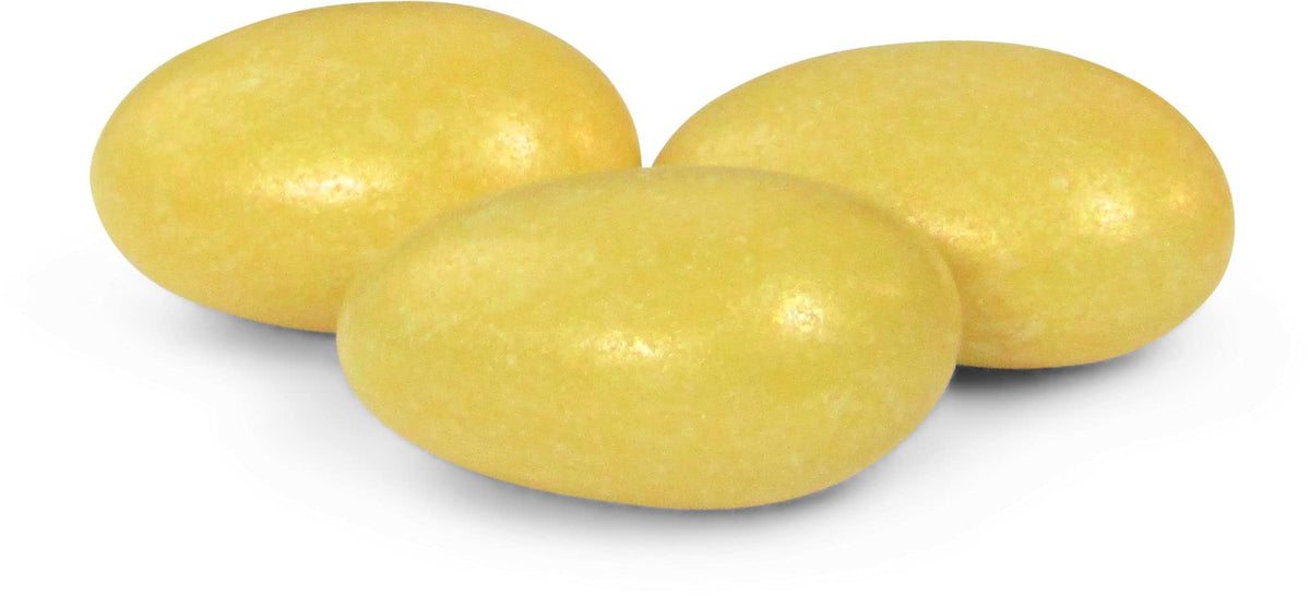 Gold Jordan Almonds By Its Delish, 5 Lbs Bulk | Candied Almond Nut With Sweet Hard Candy Coating - Bulk Wedding Favors And Party