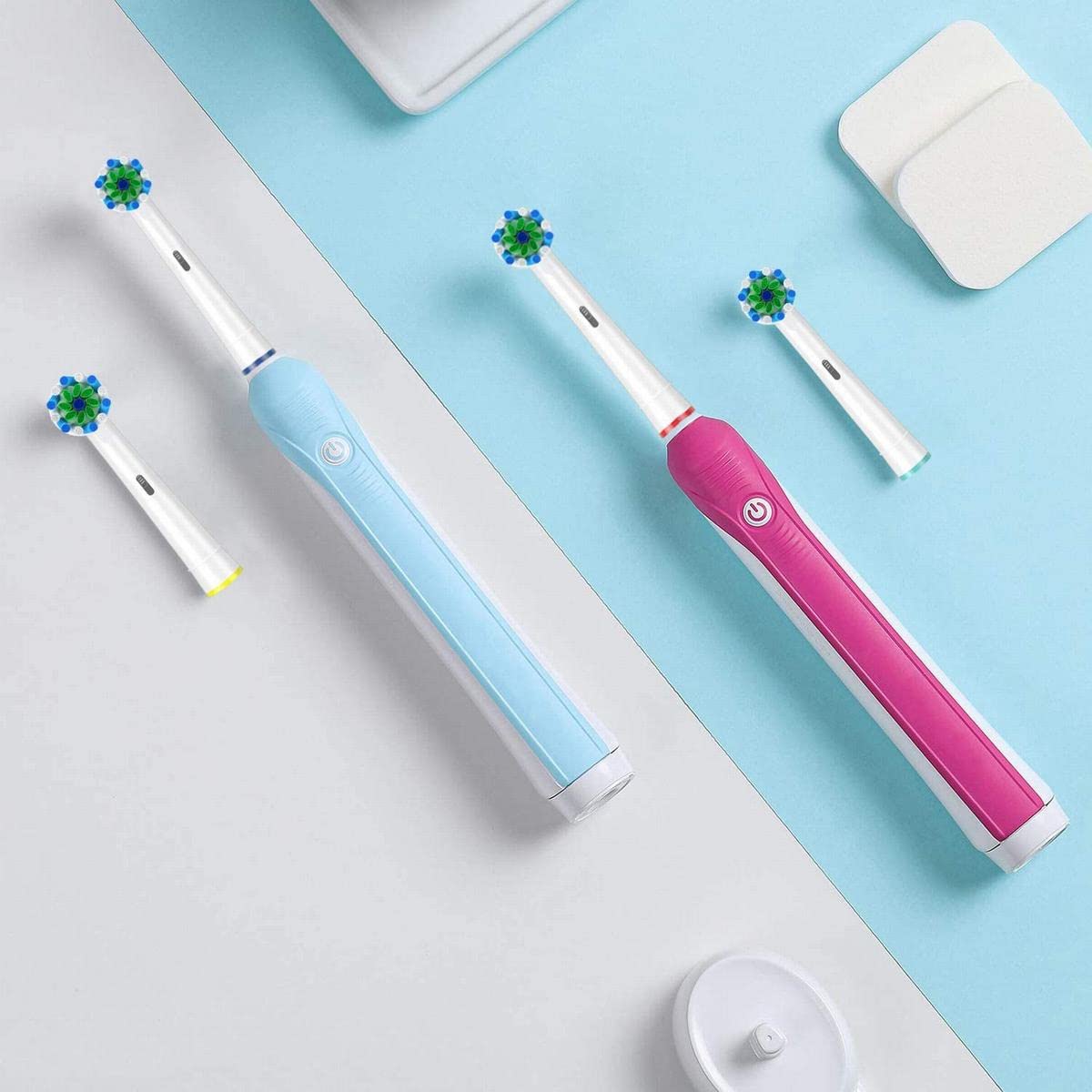 Replacement Brush Heads Fit For Braun Oral B, Compatible With Oral-B Pro 1000/2000/3000/5000/6000 Smart And Genius Electric Toot