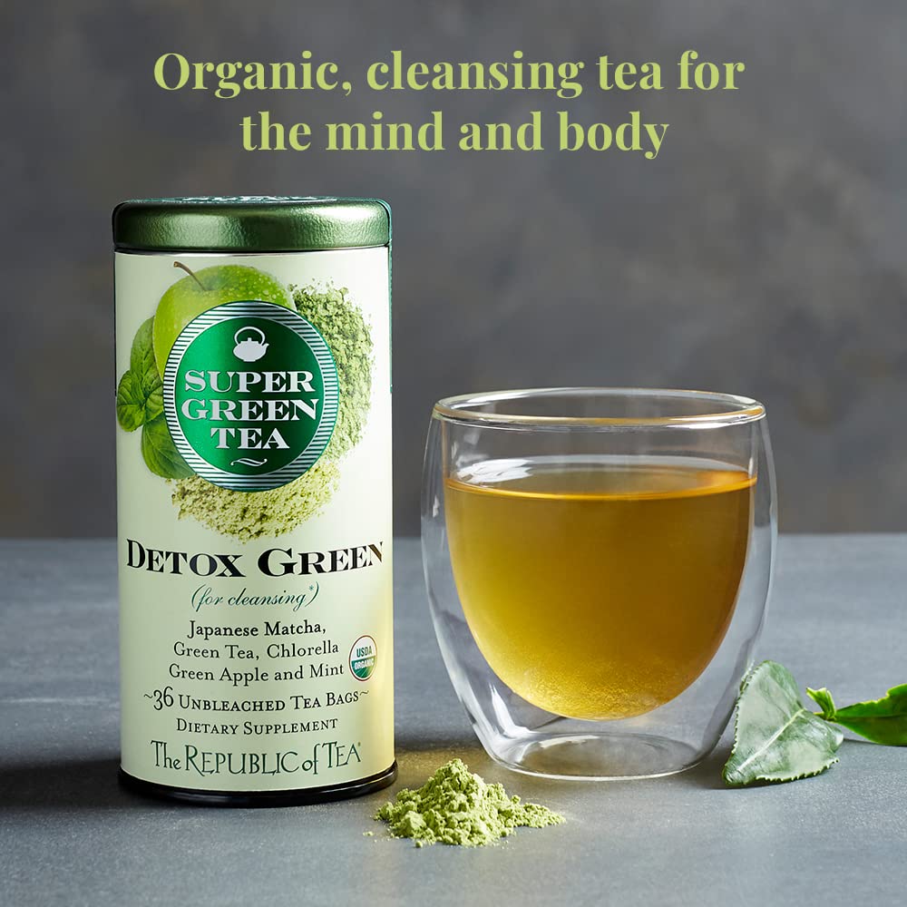 The Republic of Tea Tea Detox Green Organic, 36 Count, Model VC-a3-68265